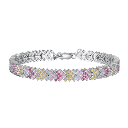 [Marin Jewelry]Ornate Sparkling Round Cut Party Bracelet