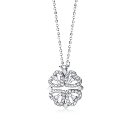 [Marin Jewelry]Ornate Heart Cut Flower Shape Necklace