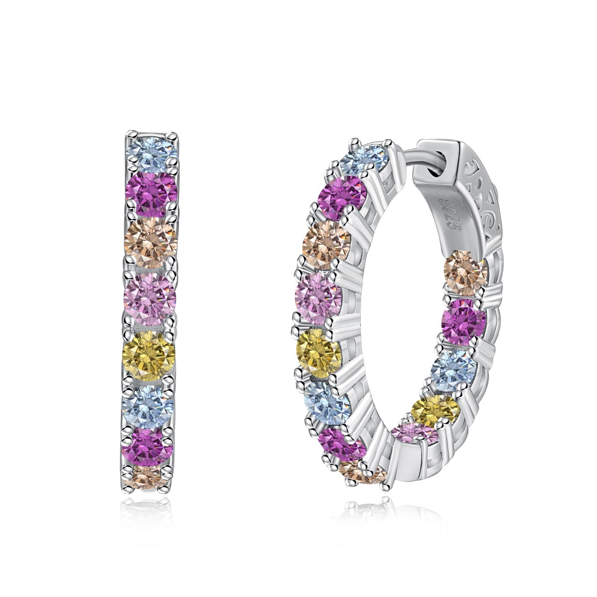 [Marin Jewelry]Unique Round Cut Daily Earrings