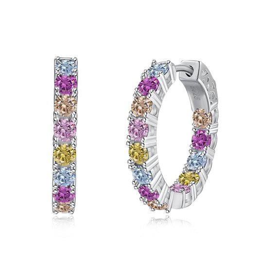 [Marin Jewelry]Unique Round Cut Daily Earrings