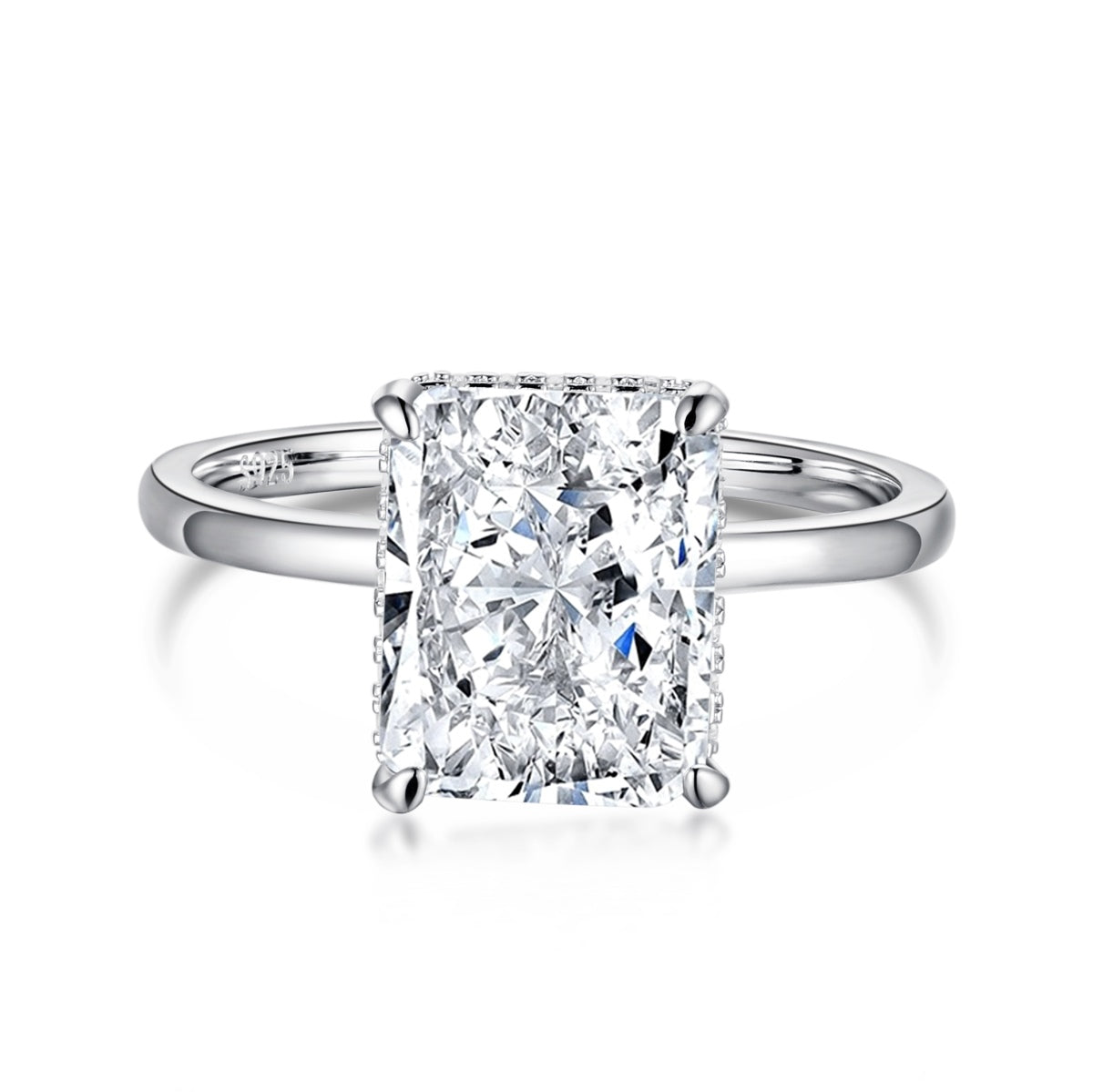[Marin Jewelry]4.0 Carat Ornate Enchanting Radiand Cut Banquet Ring