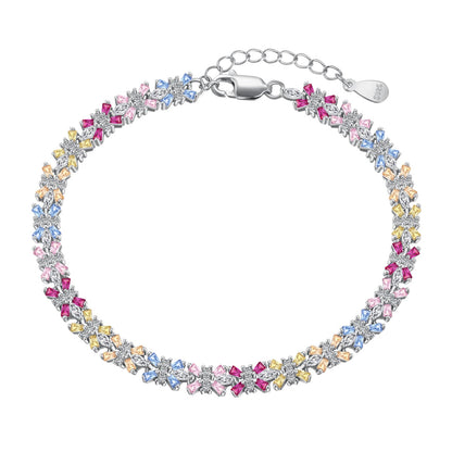 [Marin Jewelry]Radiant Colorful Emerald Cut Party Bracelet