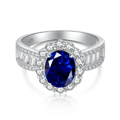 [Marin Jewelry]1.5 Carat Dazzling Charming Oval Cut Banquet Ring