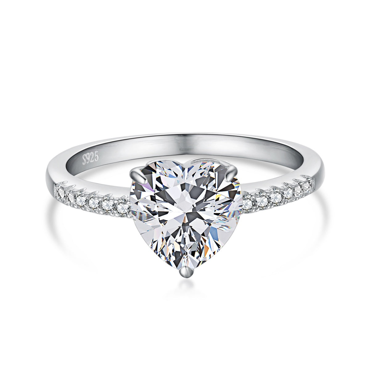 [Marin Jewelry]2.0 Carat Dazzling Lustrous Heart Cut Lover Ring