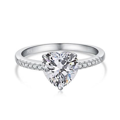 [Marin Jewelry]2.0 Carat Dazzling Lustrous Heart Cut Lover Ring