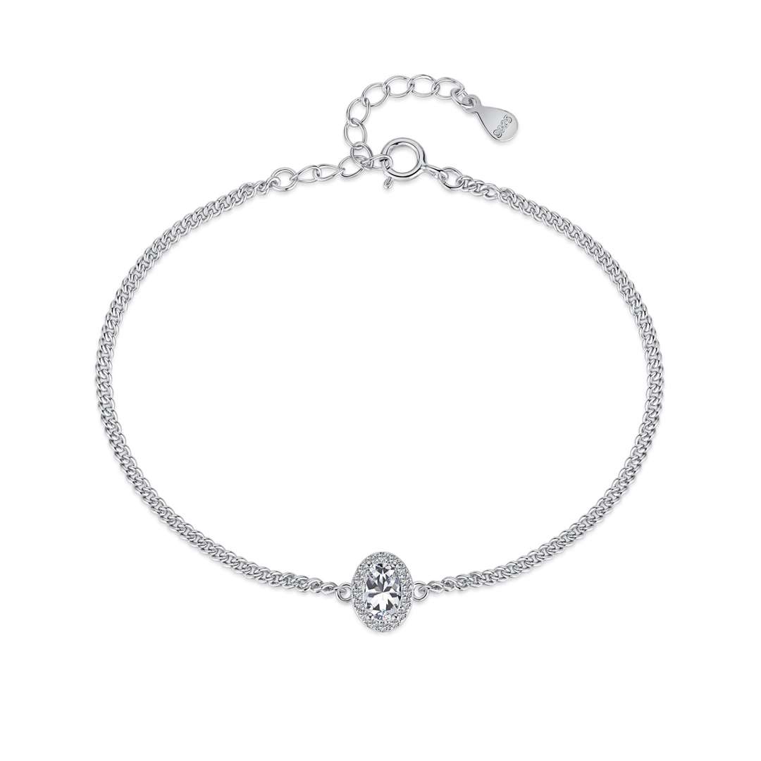 [Marin Jewelry]Exquisite Oval Shape Bracelet