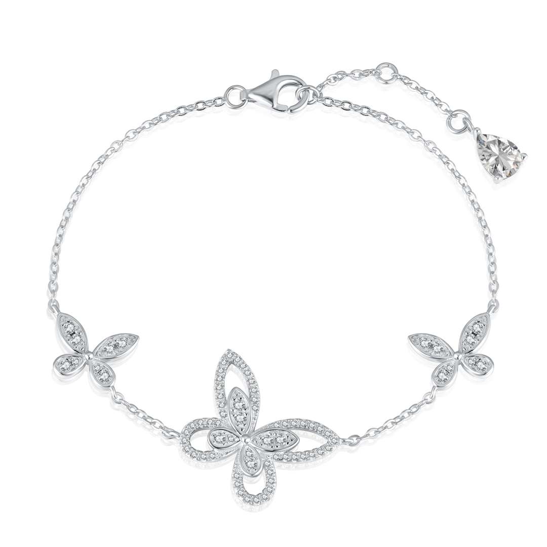 [Marin Jewelry]Delicate Butterfly Pendant Bracelet