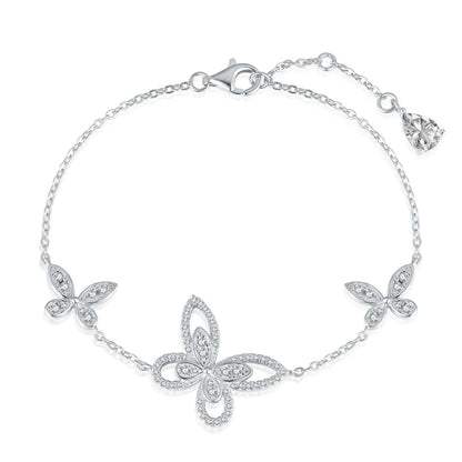 [Marin Jewelry]Delicate Butterfly Pendant Bracelet