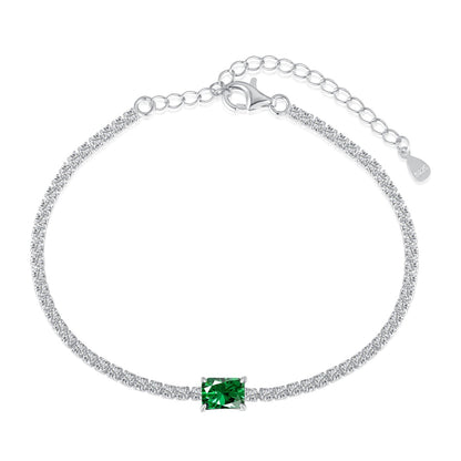 [Marin Jewelry]1.0 Carat Unique Emerald Cut Banquet Bracelet