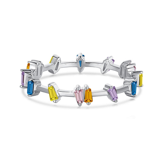 [Marin Jewelry]Unique Trapezoid Cut Daily Ring