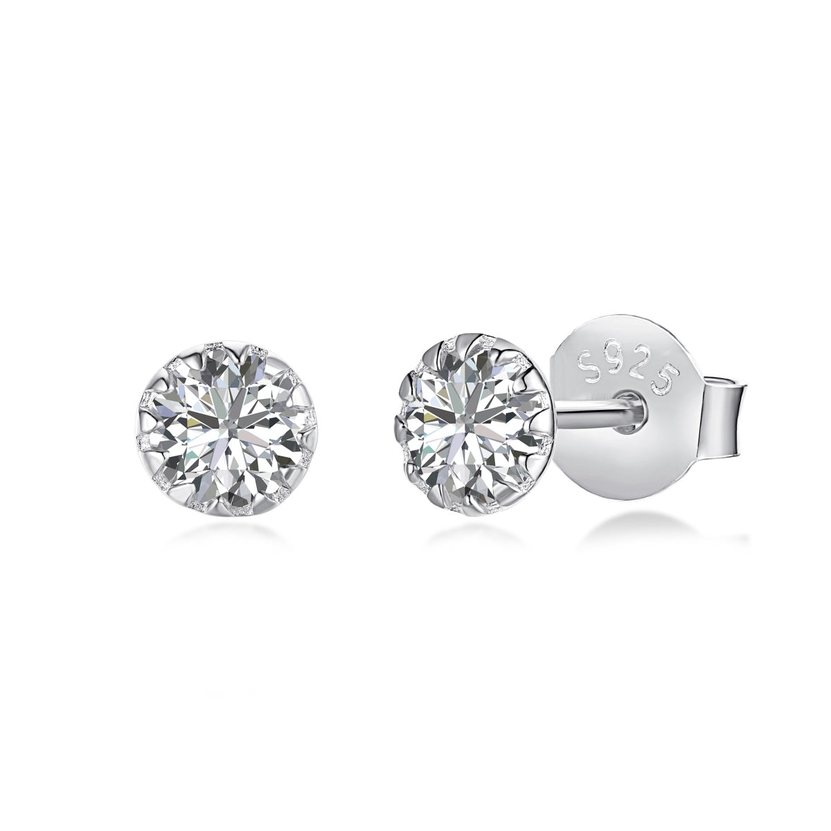 [Marin Jewelry]Sparkling Colorful Round Shape Earrings