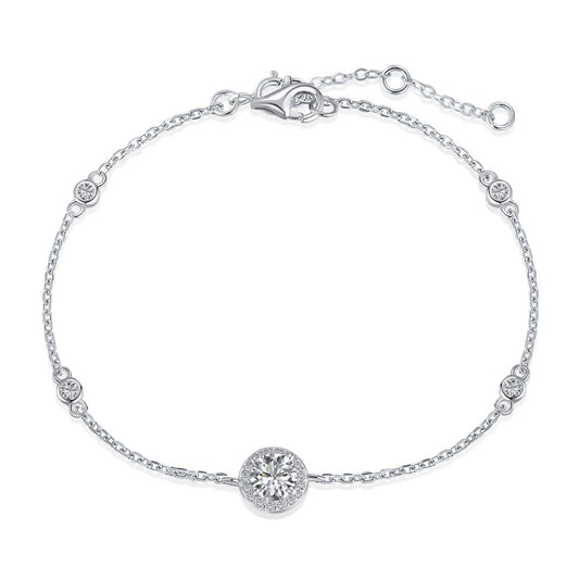 [Marin Jewelry]Dazzling Round Cut Shape Bracelet