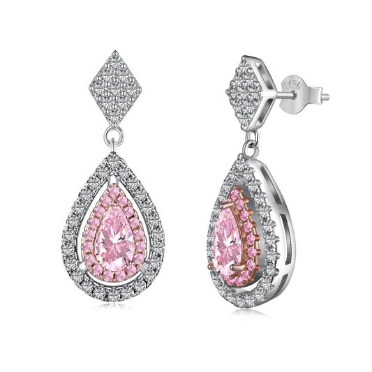 [Marin Jewelry]Ornate Delicate Water Drop Shape Banquet Earrings