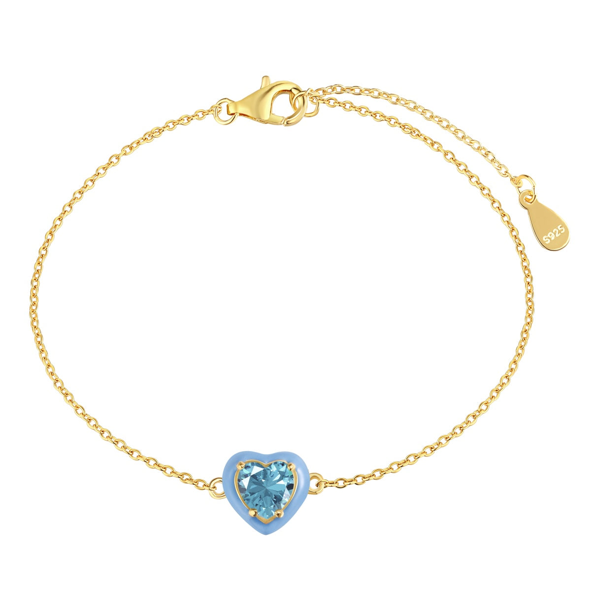 [Marin Jewelry]Sparkling Romantic Heart Shape Lover Bracelet