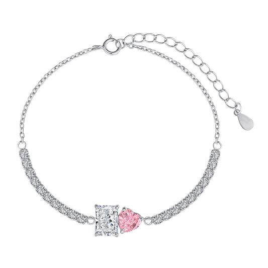 [Marin Jewelry]Dazzling Unique Multi Shape Lover Bracelet
