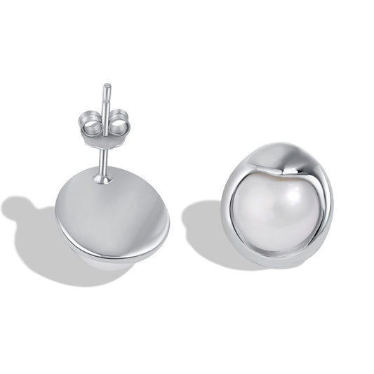 [Marin Jewelry]Dainty Bread Pearl Earrings
