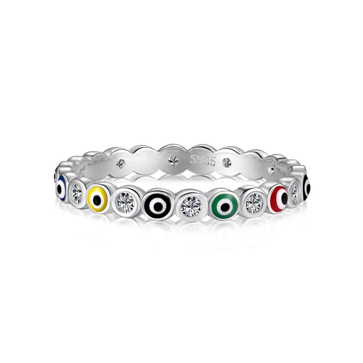 [Marin Jewelry]Sparkling Vibrant Round Shape Daily Ring