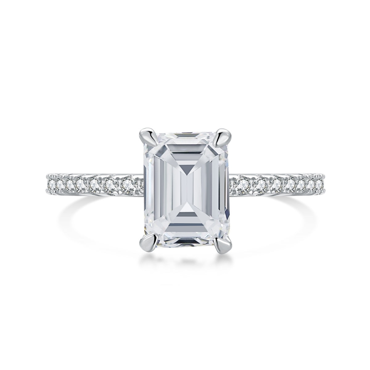 [Marin Jewelry]2.0 Carat Scintillating Ornate Radiant Cut Party Ring