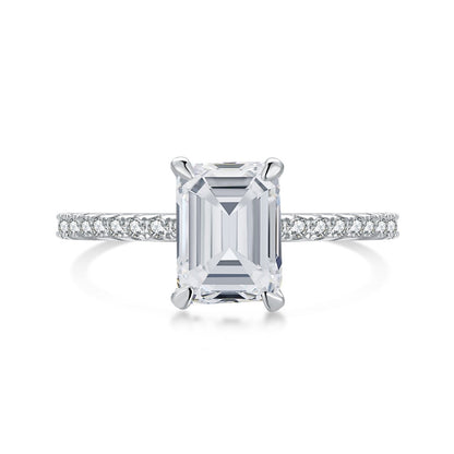 [Marin Jewelry]2.0 Carat Scintillating Ornate Radiant Cut Party Ring