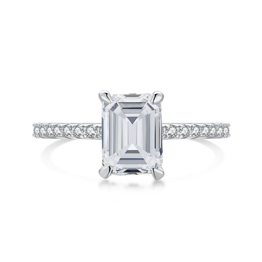 [Marin Jewelry]2.0 Carat Scintillating Ornate Radiant Cut Party Ring
