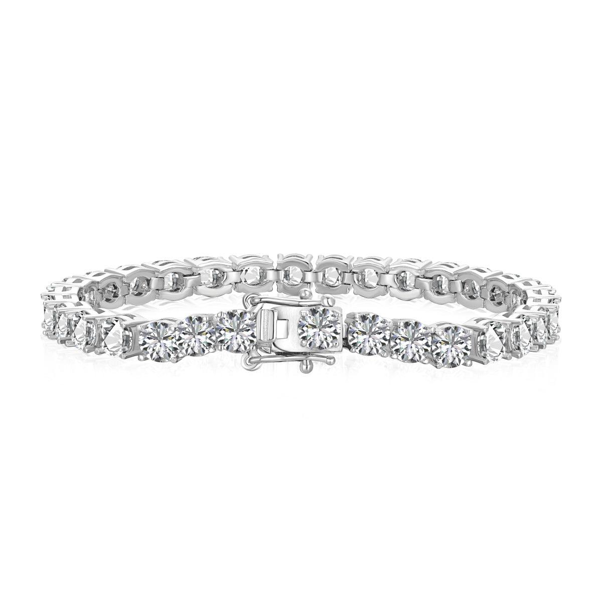 [Marin Jewelry]Ornate Sparkling Round Cut Wedding Bracelet