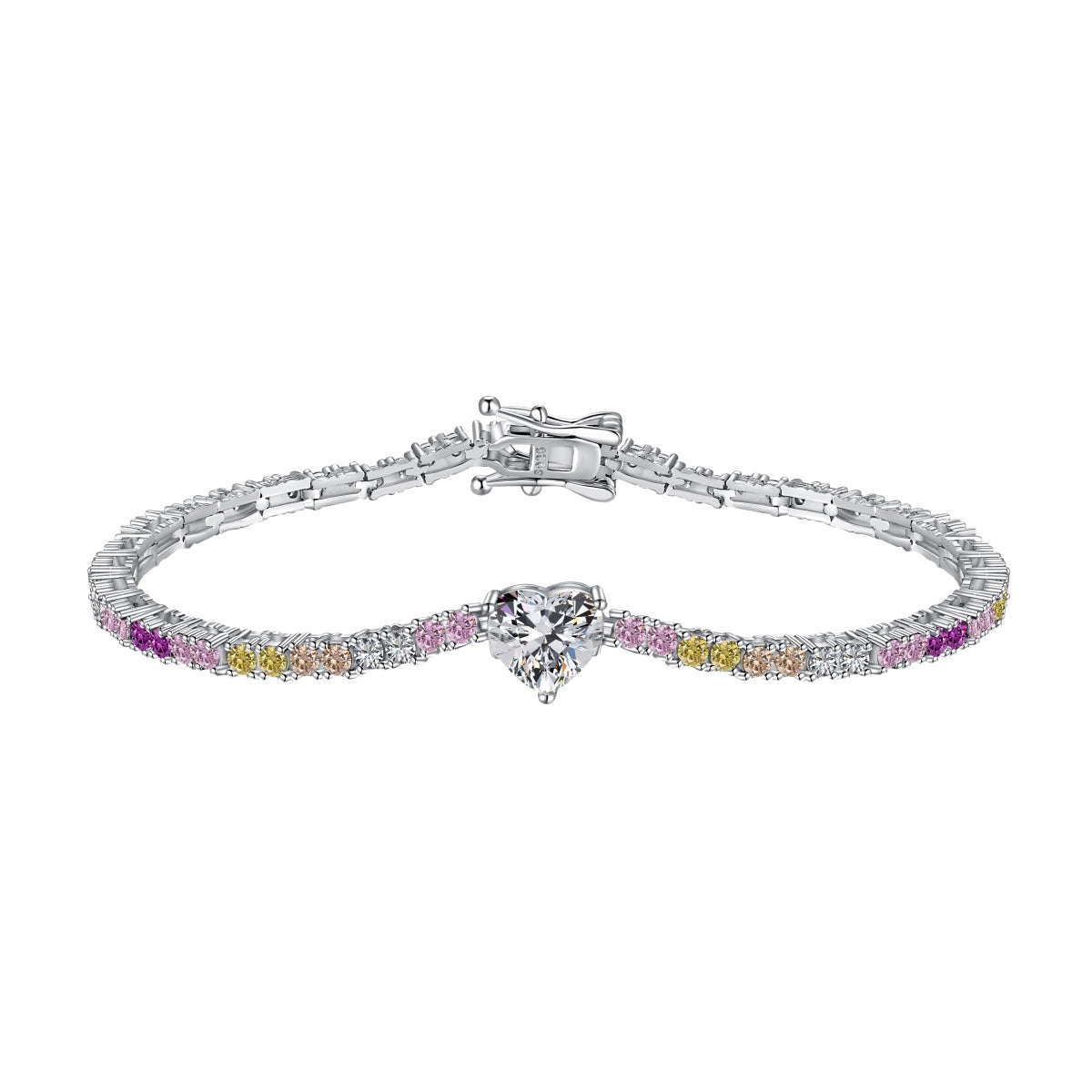 [Marin Jewelry]Delicate Romantic Heart Shape Lover Bracelet