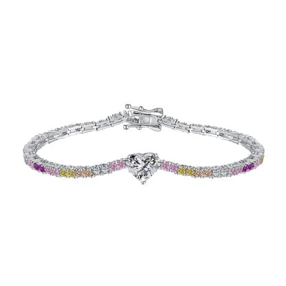 [Marin Jewelry]Delicate Romantic Heart Shape Lover Bracelet