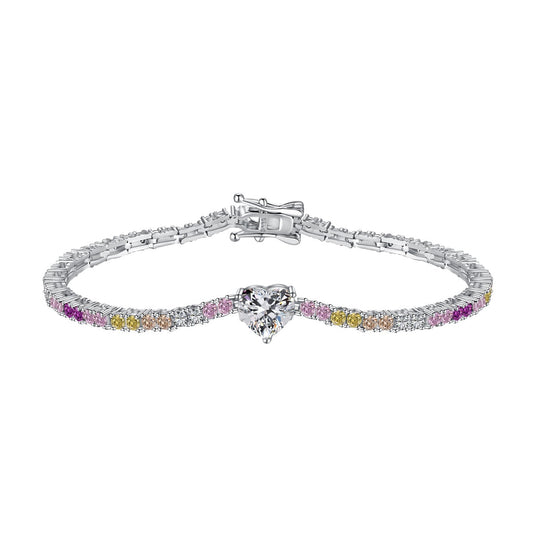 [Marin Jewelry]Delicate Romantic Heart Shape Lover Bracelet