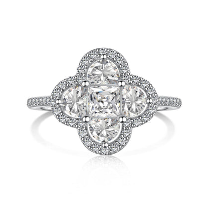 [Marin Jewelry]Luxurious Eternity Flower Shape Banquet Ring