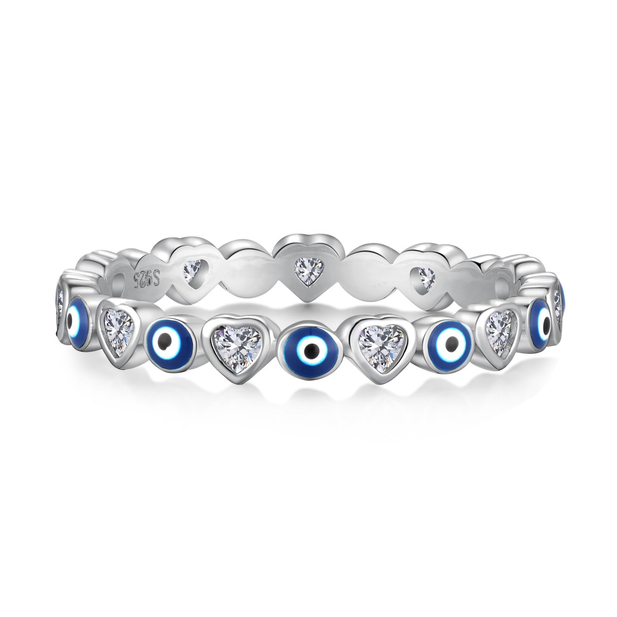 [Marin Jewelry]Radiant Colorful Round Shape Daily Ring