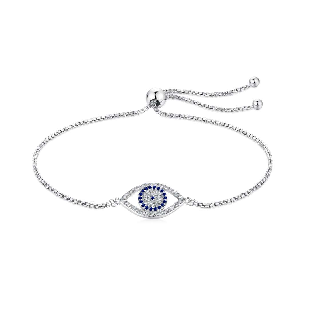 [Marin Jewelry]Dazzling Eye Shape Necklace