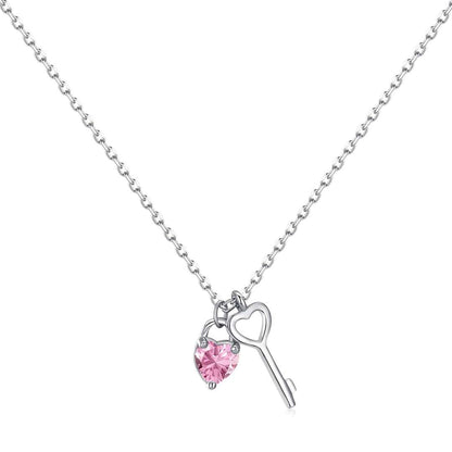 [Marin Jewelry]Unique Heart Shape Key Pendent Necklace