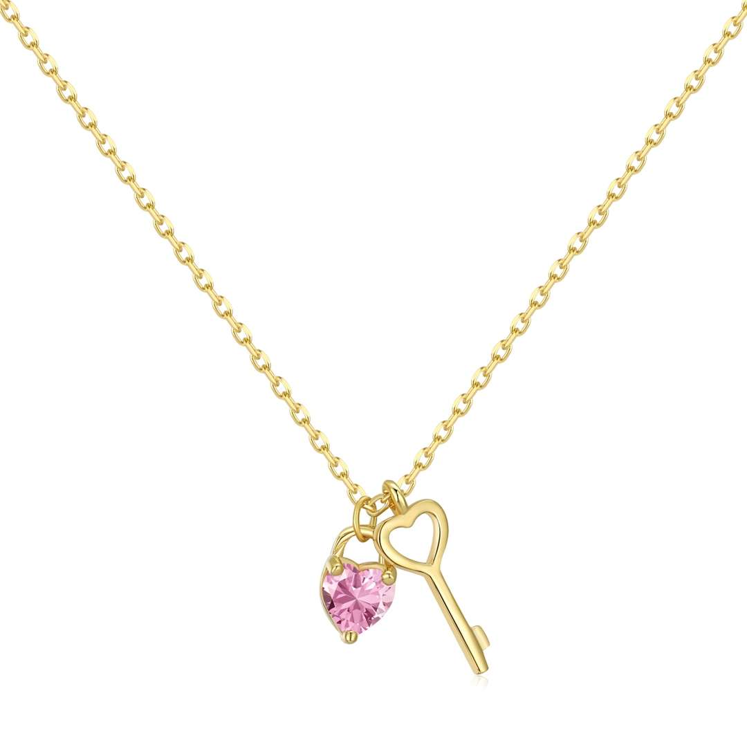 [Marin Jewelry]Unique Heart Shape Key Pendent Necklace
