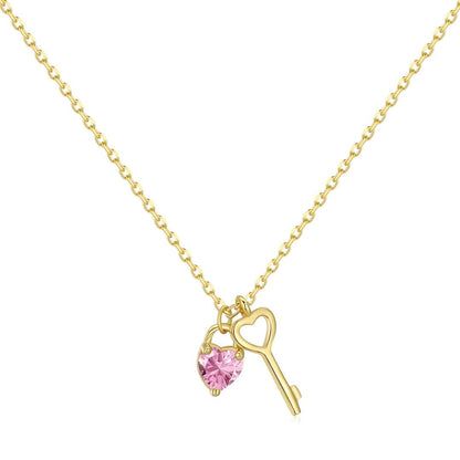 [Marin Jewelry]Unique Heart Shape Key Pendent Necklace