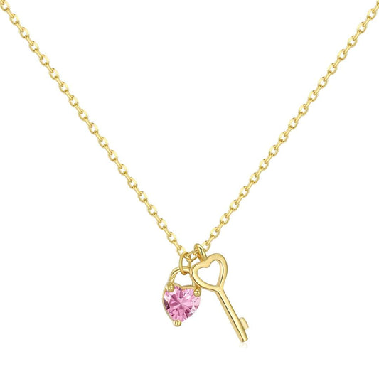 [Marin Jewelry]Unique Heart Shape Key Pendent Necklace
