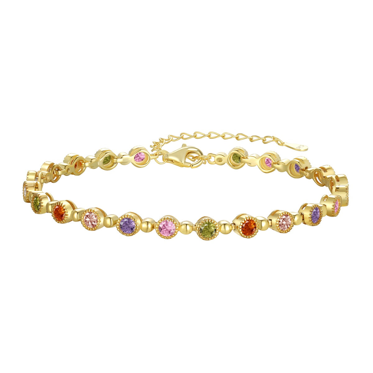[Marin Jewelry]Sparkling Exquisite Round Cut Party Bracelet