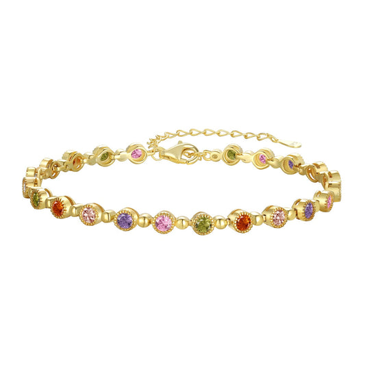[Marin Jewelry]Sparkling Exquisite Round Cut Party Bracelet