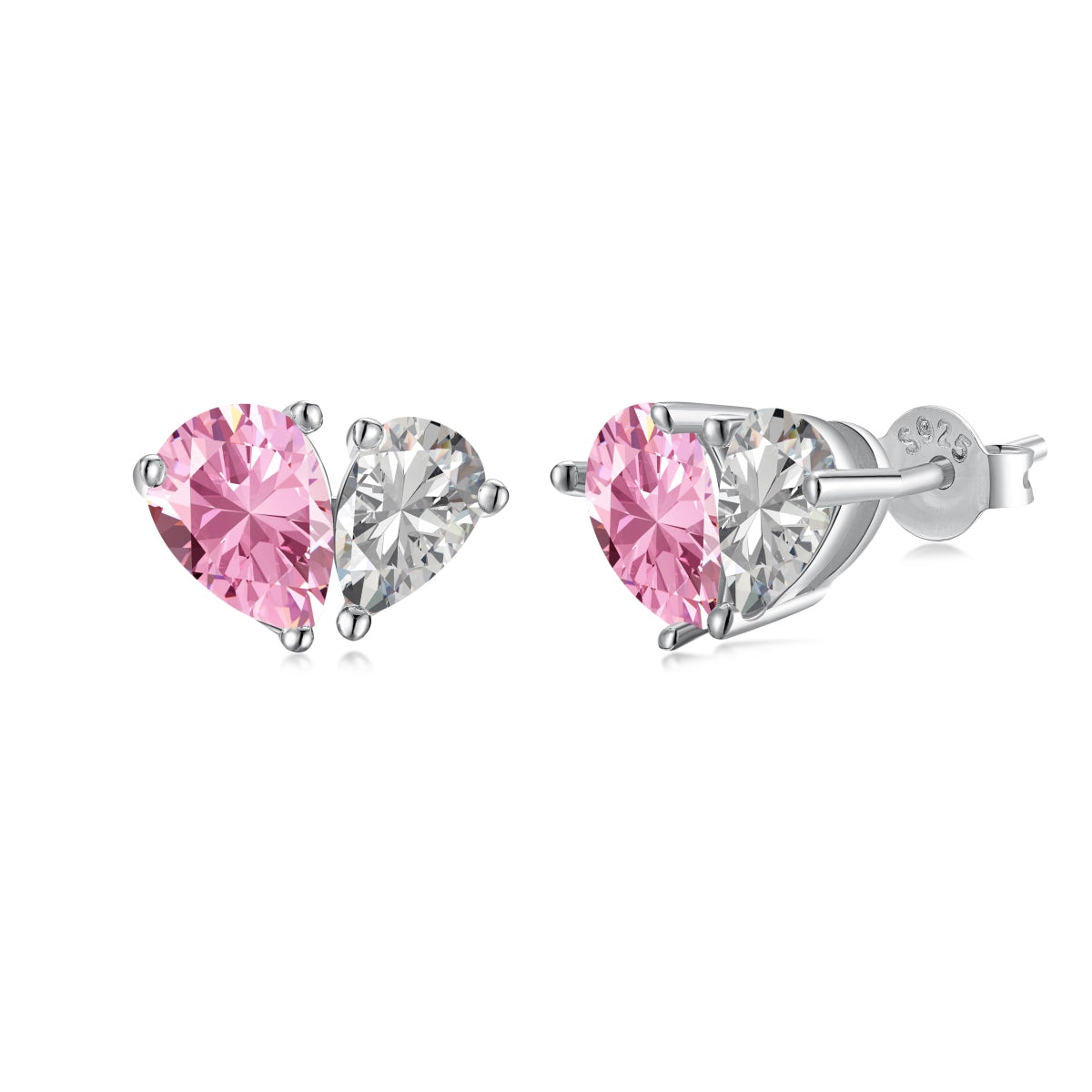 [Marin Jewelry]Dazzling Elegant Heart Cut Lover Earrings