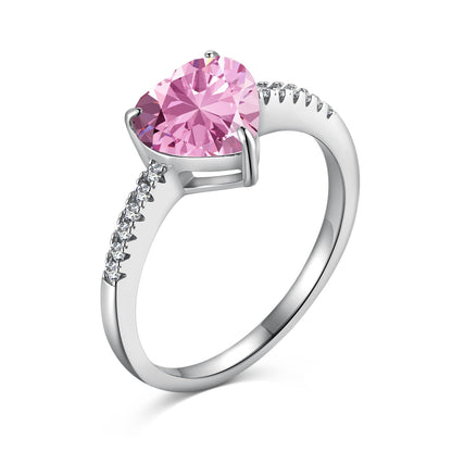 [Marin Jewelry]2.0 Carat Dazzling Lustrous Heart Cut Lover Ring