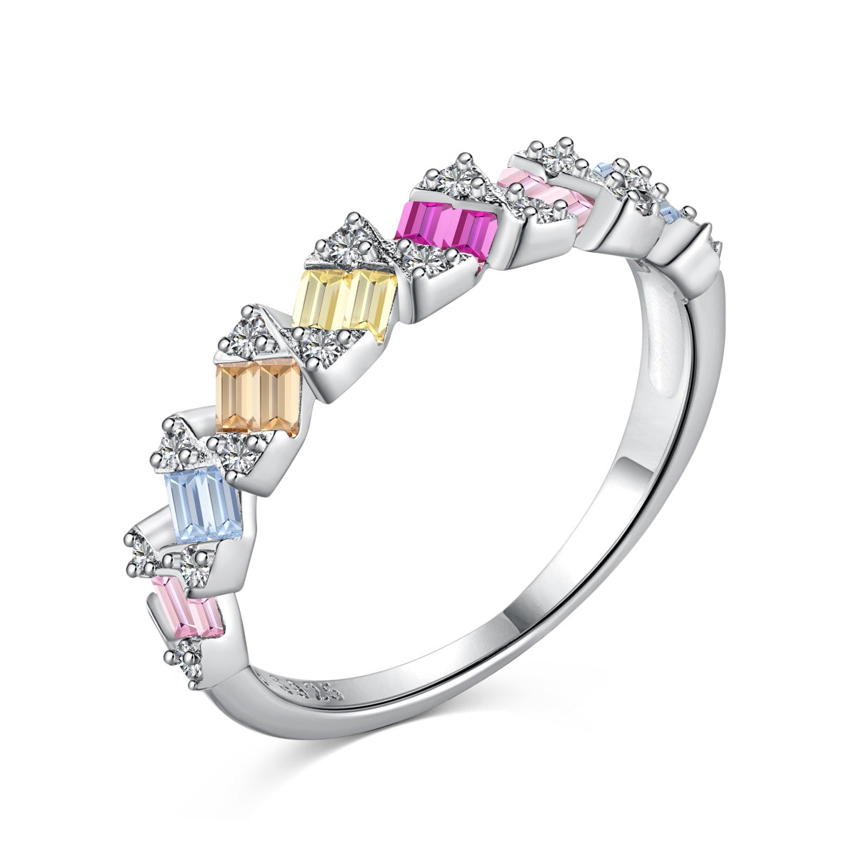 [Marin Jewelry]Delicate Vibrant Emerald Cut Daily Ring
