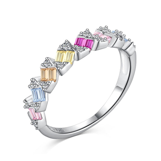 [Marin Jewelry]Delicate Vibrant Emerald Cut Daily Ring