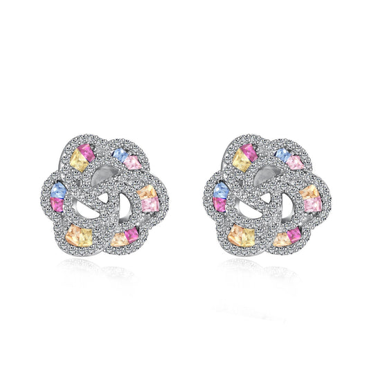 [Marin Jewelry]Exquisite Flower Shape Daily Earrings