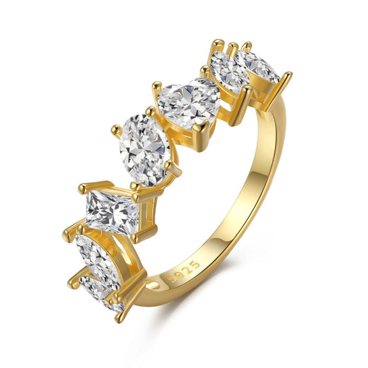 [Marin Jewelry]Delicate Multi Cut Ring