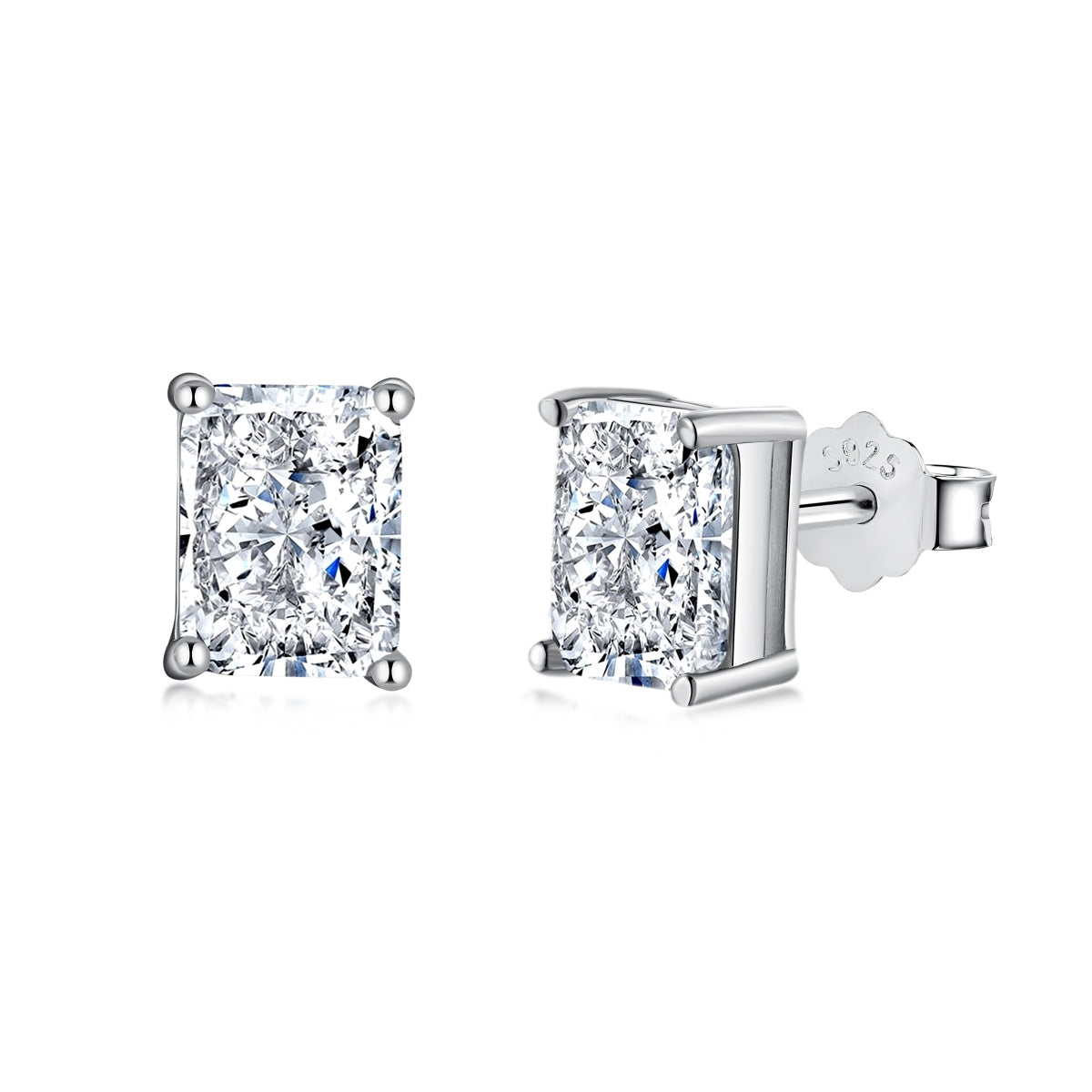 [Marin Jewelry]Radiant Luxurious Princess Cut Daily Earrings