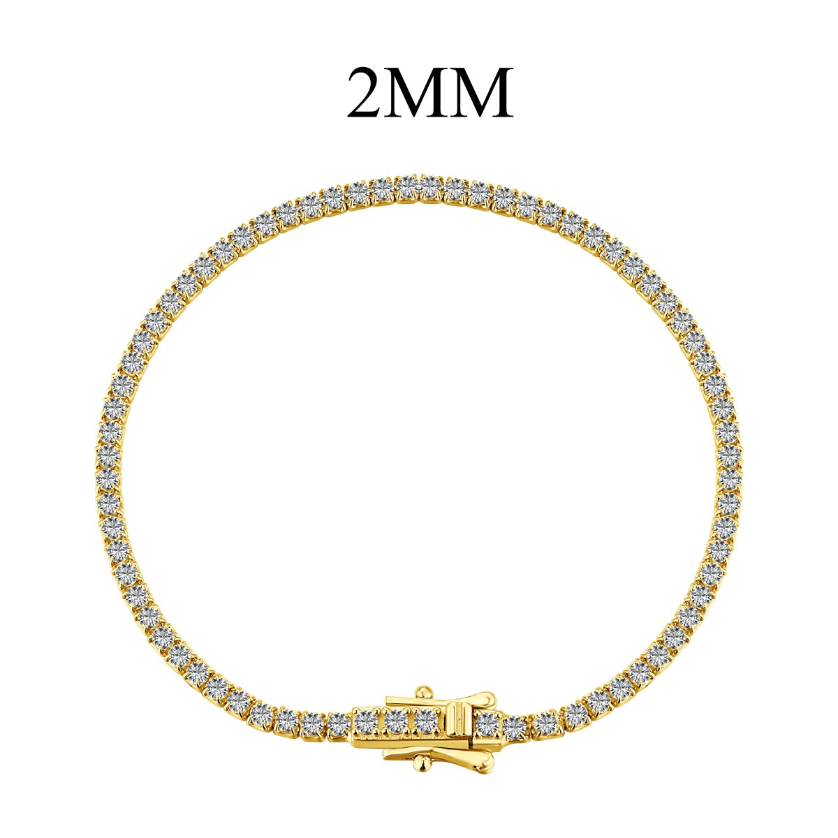 [Marin Jewelry]Radiant Colorful Round Cut Party Bracelet
