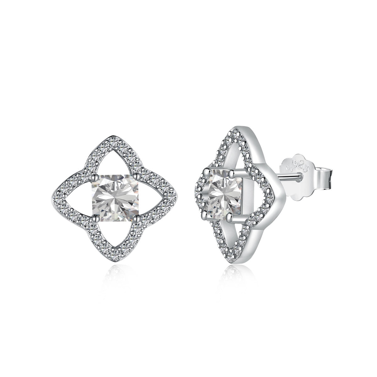 [Marin Jewelry]Elegant Star Shape Princess Cut Daily Earrings