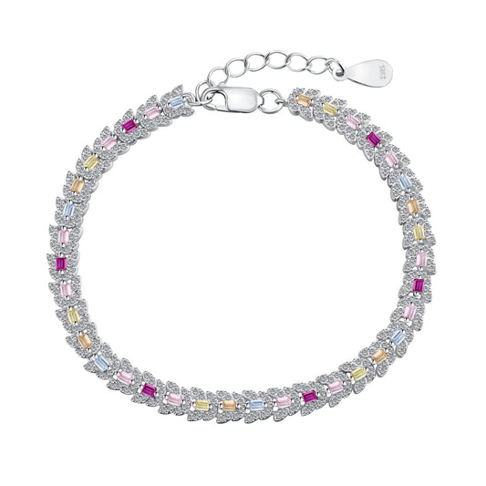 [Marin Jewelry]Delicate Colorful Multi Cut Daily Bracelet