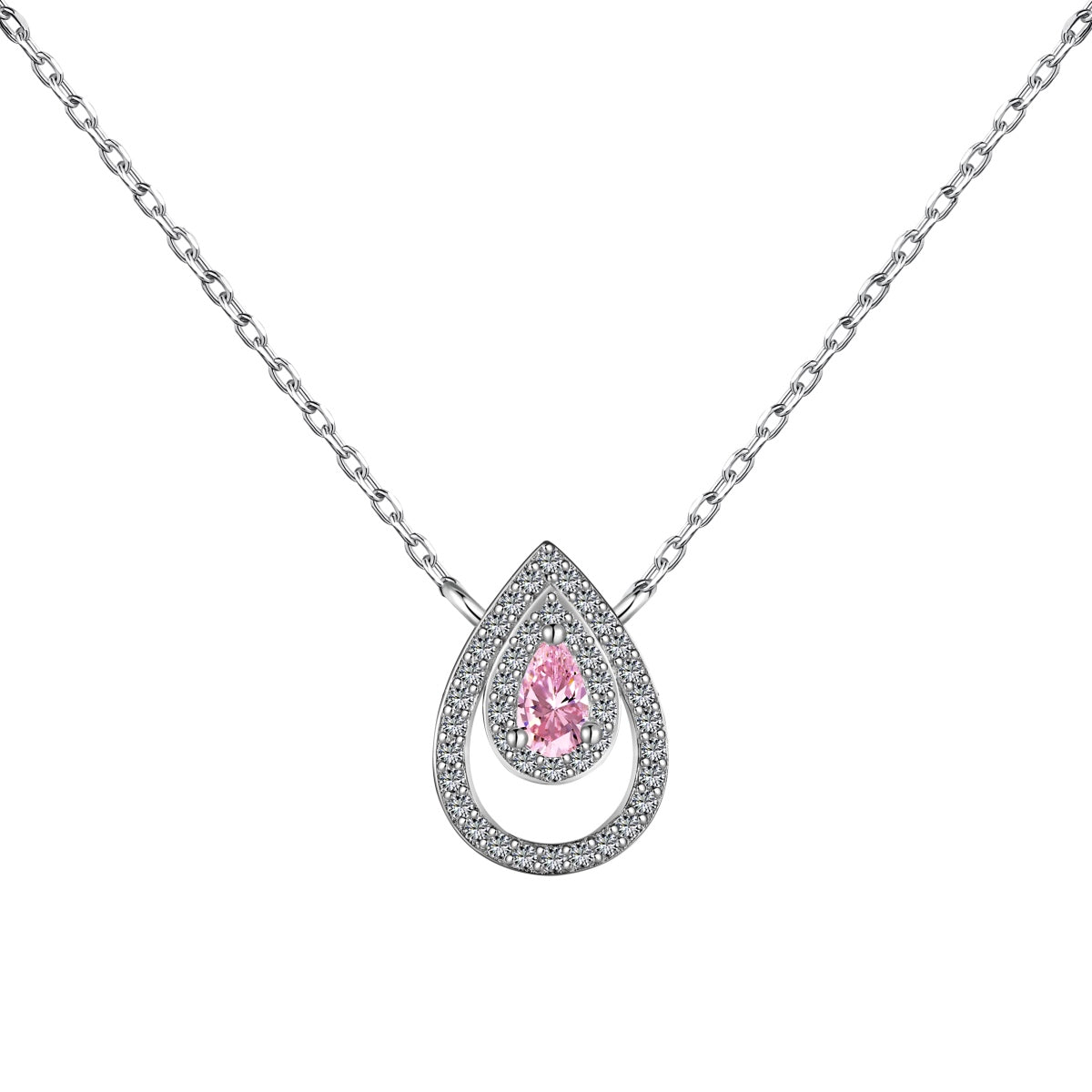 [Marin Jewelry]Sparkling Pear Cut Necklace