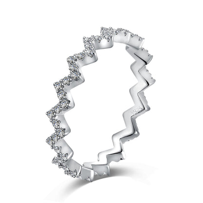 [Marin Jewelry]Delicate Enchanting Wave Shape Daily Ring