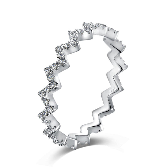[Marin Jewelry]Delicate Enchanting Wave Shape Daily Ring